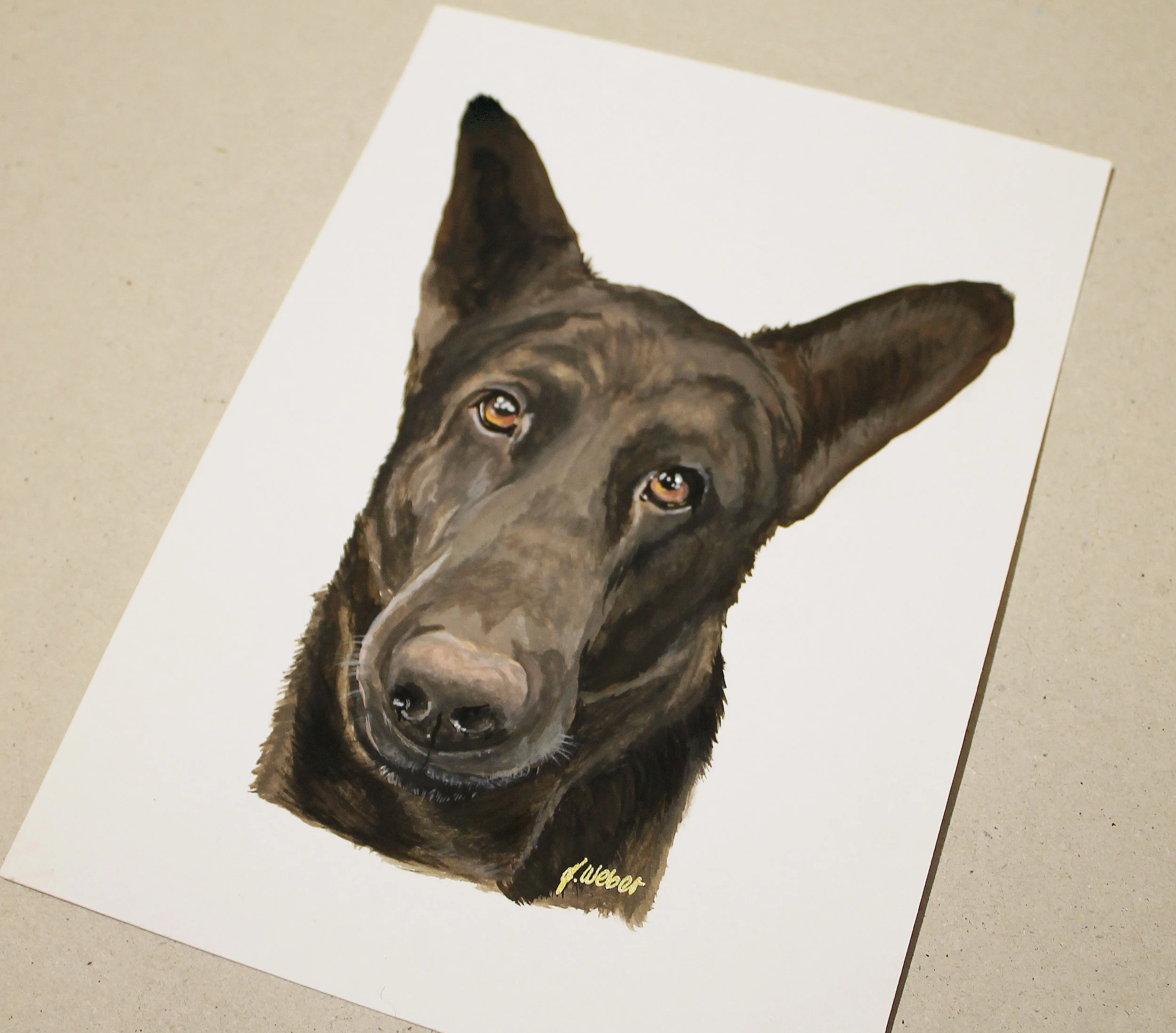 Pet Portrait on art paper
