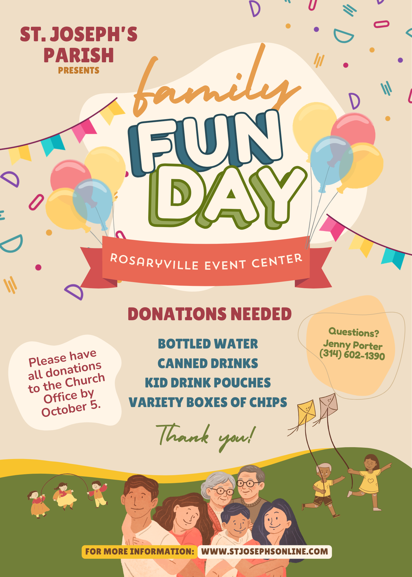 Family Day Donations Needed