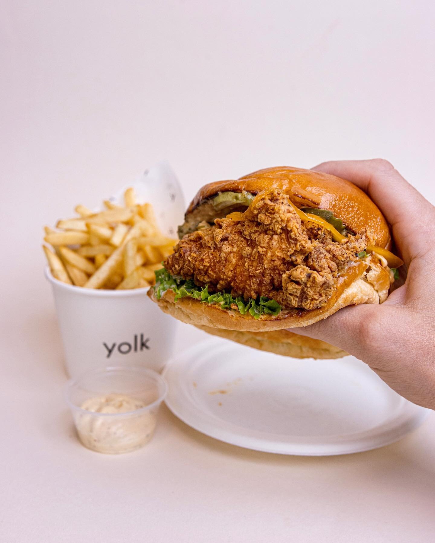 Some people say it has more taste than weet-bix, some people say it has more hits than Elvis, some people say it&rsquo;s just a f*ken good burger 🐥
#yolk #brisbane