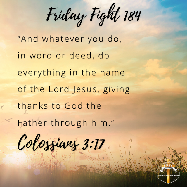 Friday Fight 184: Our Character or Christ
