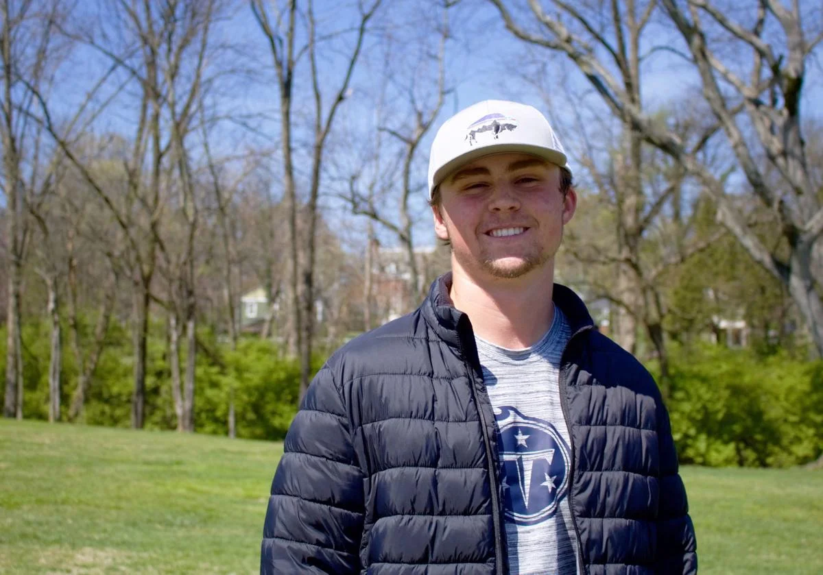 Butler, a mathematics major from Chattanooga, Tennessee, began playing baseball when he was young. While there were multiple options he could have chosen, baseball seemed to feel the most natural and pitching to be his position. Photo by Chloe Durham, staff photographer