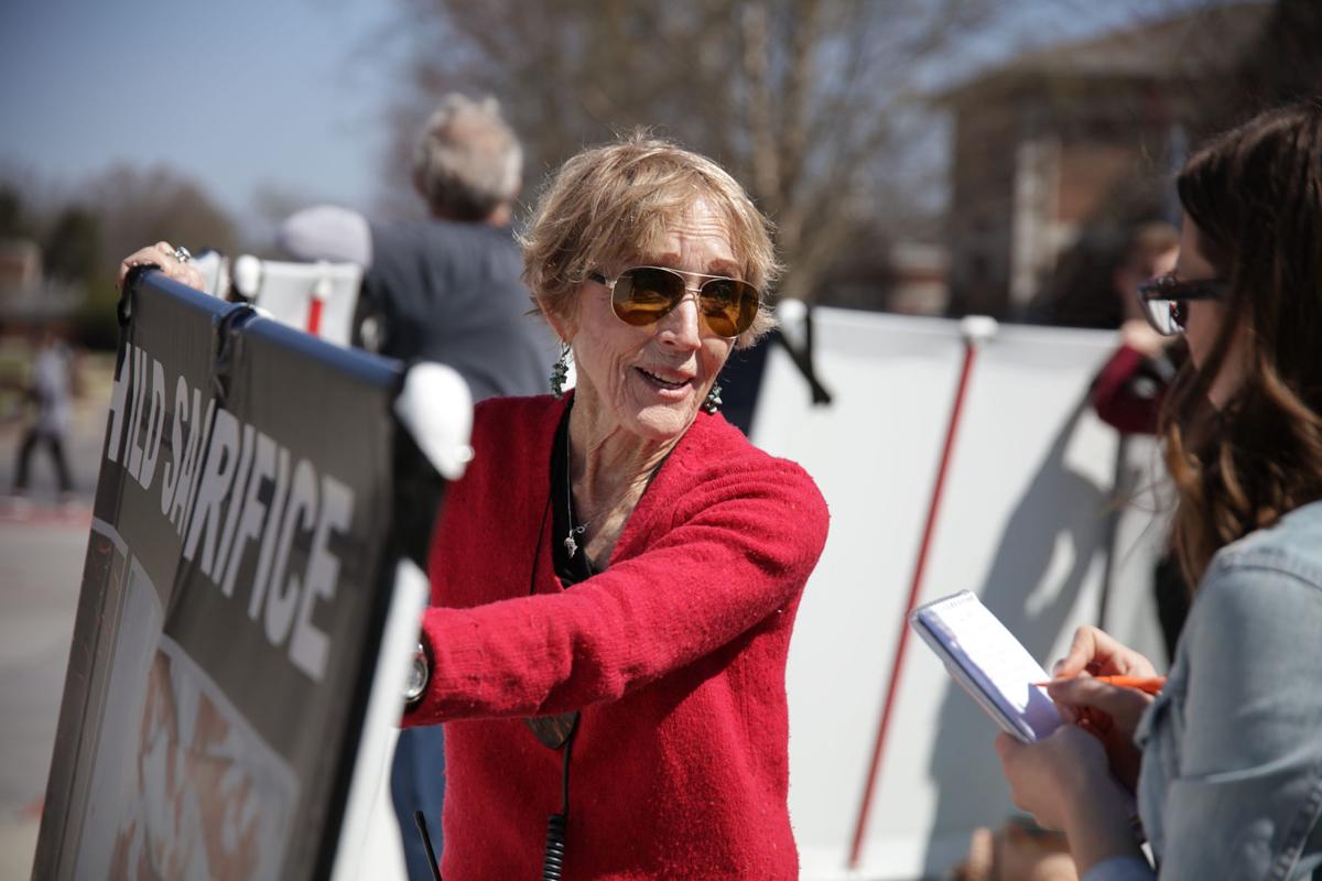 CBR is a pro-life advocacy group that holds firm, anti-abortion beliefs. They arrived on Lee's campus Wednesday morning with signs displaying aborted fetuses alongside scripture to promote pro-life activism. Photo by John David Clark, Photography Editor