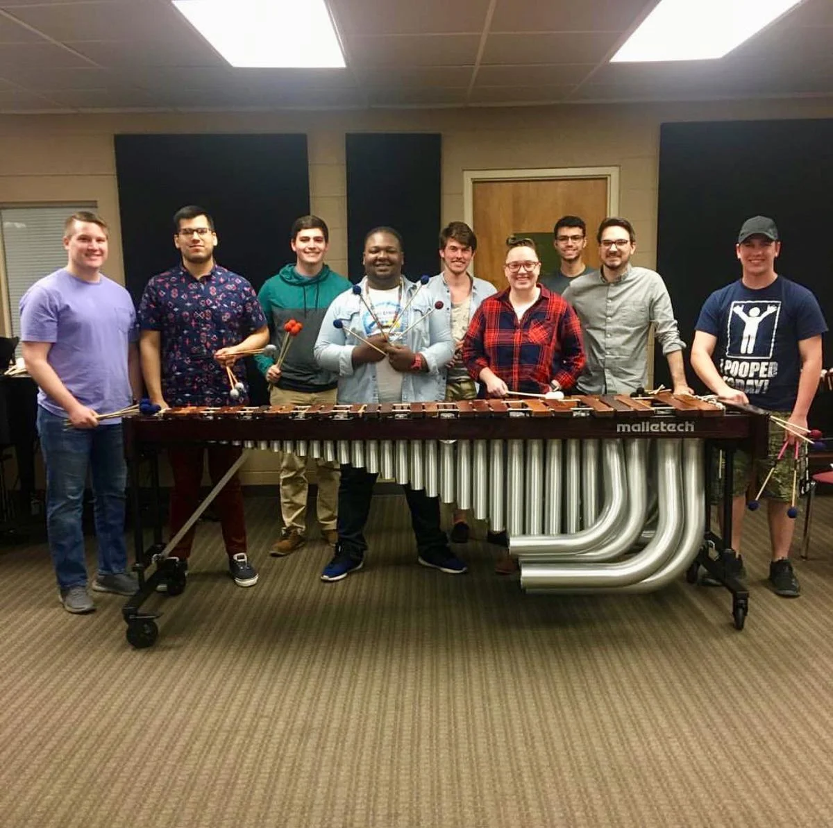 “‘Marimba Madness’ is an event where all of the students in the percussion studio, from freshmen to graduate students, get the opportunity to showcase a marimba piece they have recently been working on,” graduate student Susannah Clabough said. Photo by Ashley Smith, Staff Reporter