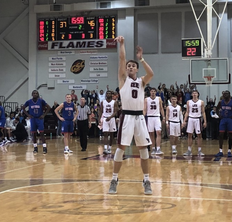 Cody Jones shoots a free throw in a tight game.