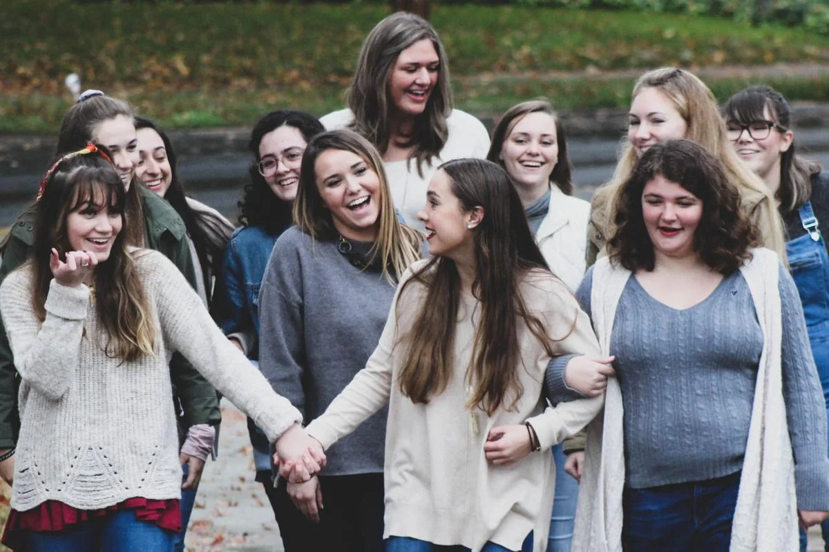 “Shame is something that a lot of women struggle with. People feel alone in their struggles,” junior biological sciences major Becca Pereira said. “With the way Delight is structured, you know that someone else has been there with you. It alleviates the pressure of bringing up a tough topic on your own.” Courtesy of Delight Ministries