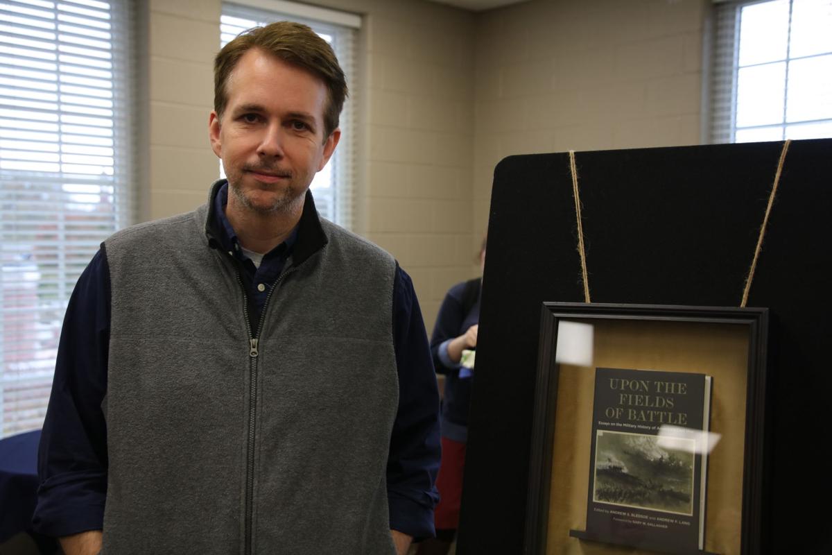 “The focus of the book is to try to resolve a kind of tension that we as historians have sort of discovered in the fields of war history,” Assistant Professor of History Dr. Andrew Bledsoe said about his new book concerning the Civil War. Photo by John David Clark