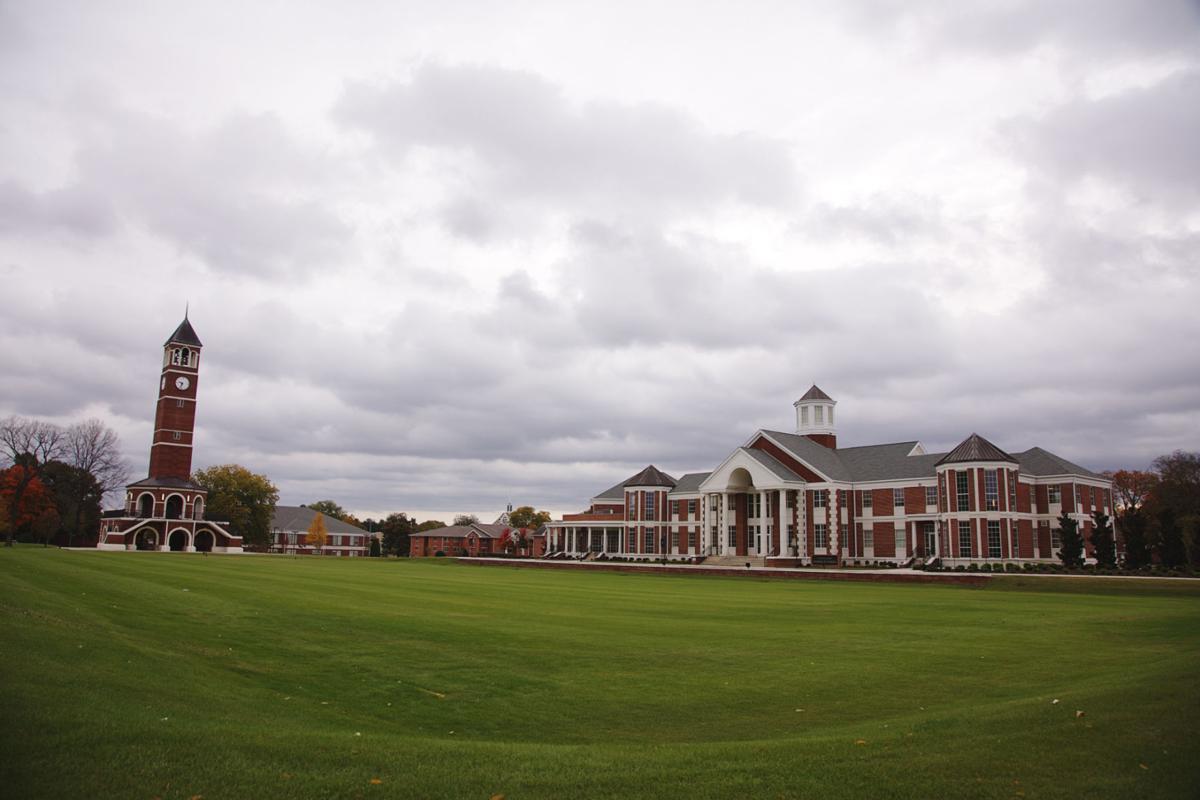 The new nursing building overlooks the lacrosse field on the south end of campus. Photo by John David Clark