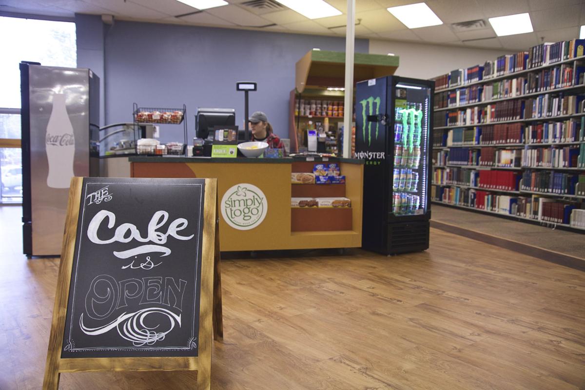 The new cafe at The William G. Squires Library. Photo by John David Clark