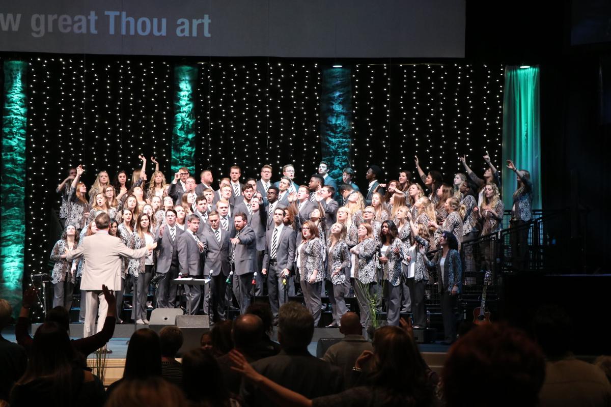 “The first motive of this album is ministry, to put this music out as a tool of ministry and evangelism, and a worship CD in hopes that church choirs can use this as a source for choral worship," Campus Choir director Jimmy Phillips said. Courtesy of Aaron Campbell, Campus Choir Photographer
