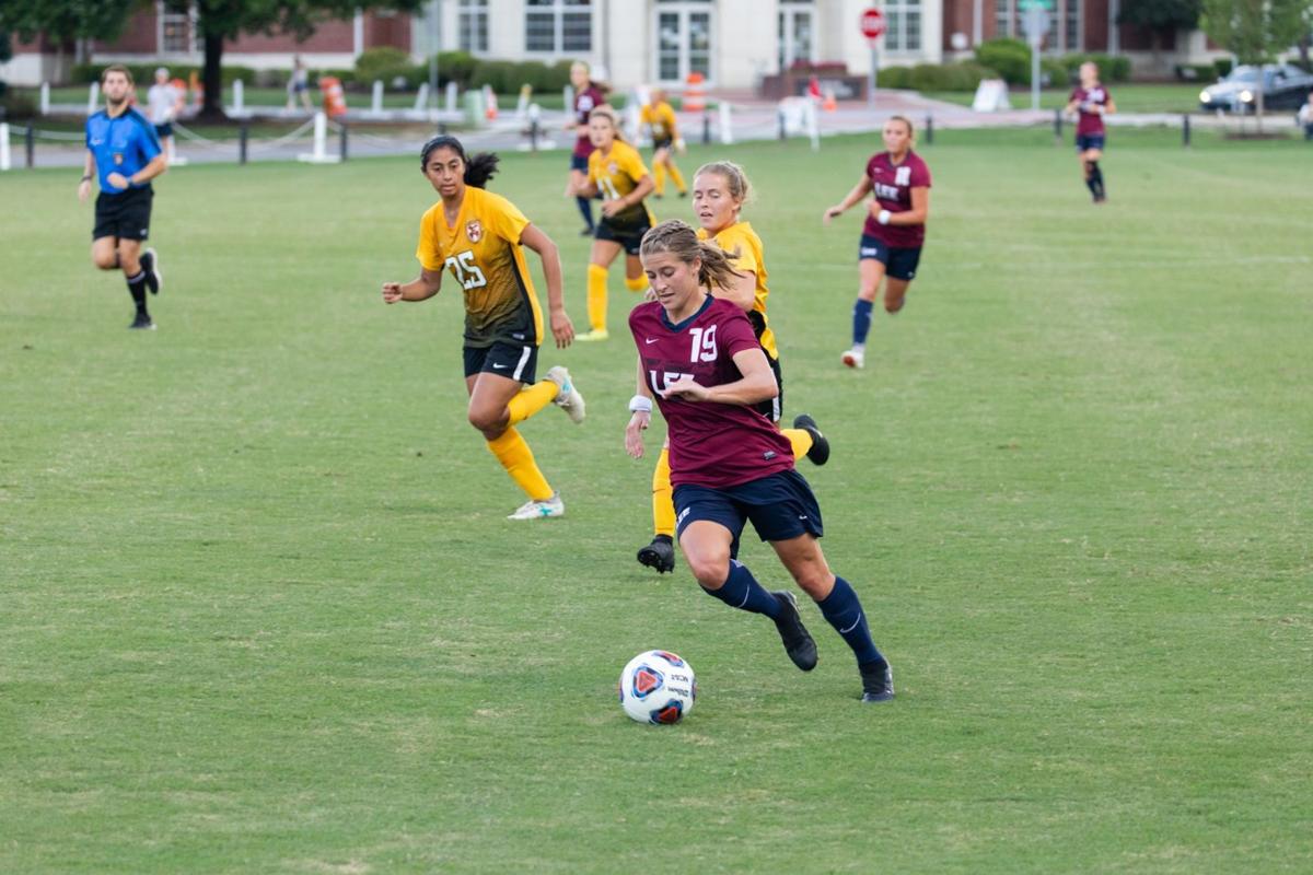 Senior Mia Hollingsworth (pictured) gave the Lady Flames two goals and two assists as they head into their conference schedule. Courtesy of Lee Athletics