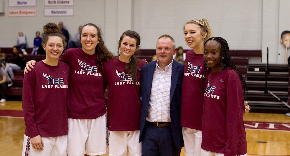 Coach Rowe’s influence has obviously made an impact, whether through his fostering of a hard-working culture or through his development of athletes’ natural abilities. Courtesy of GoLeeFlames.com