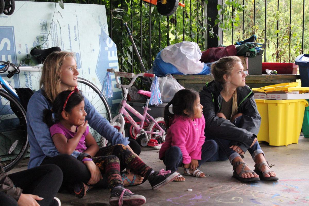 Lee volunteers play with local elementary school students through Backyard Ministries. Courtesy of Ashley Butterfield