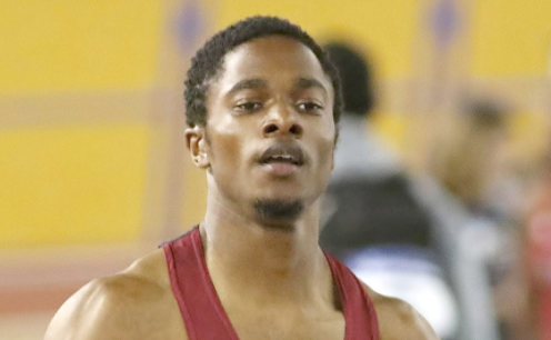 Justin Brooks making great strides in the meet.