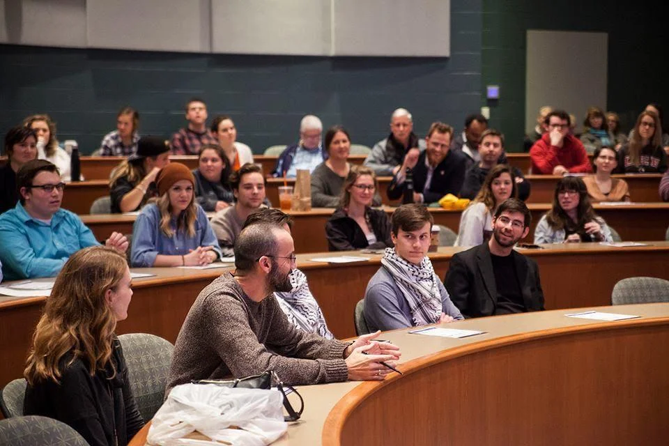 Attendees at the panel on February 7, 2017. photo by Tammy Rockwell