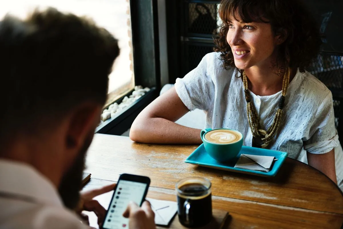 Dating is nearly impossible if your date won't even look at you.