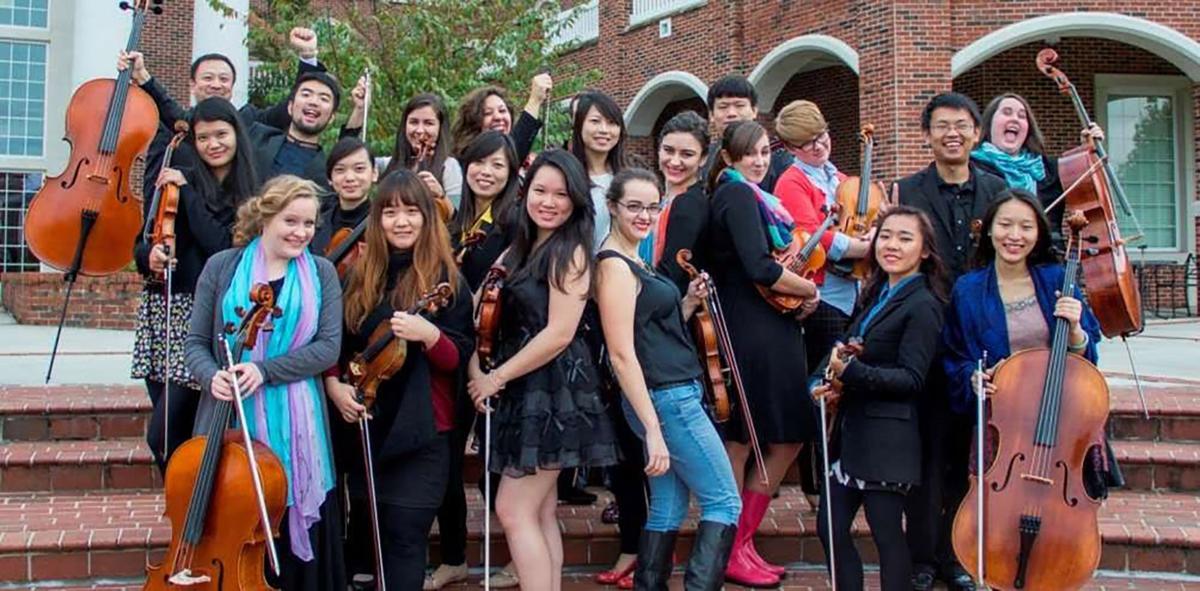 The Lee University Chamber Strings in the spring of 2016. Photo courtesy of Lee University