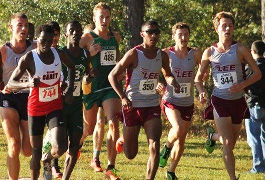 Harold Smith runs in front of the pack (350).Photo courtesy of Harold Smith