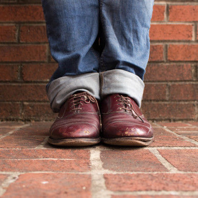 Ant Sandefer worked a church camp in Scotland in his shoes