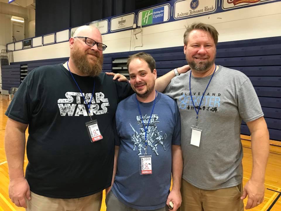 From right to left: Rob Alderman, Ashley Raburn, and Ryan Faricelli, Geekster’s founders.