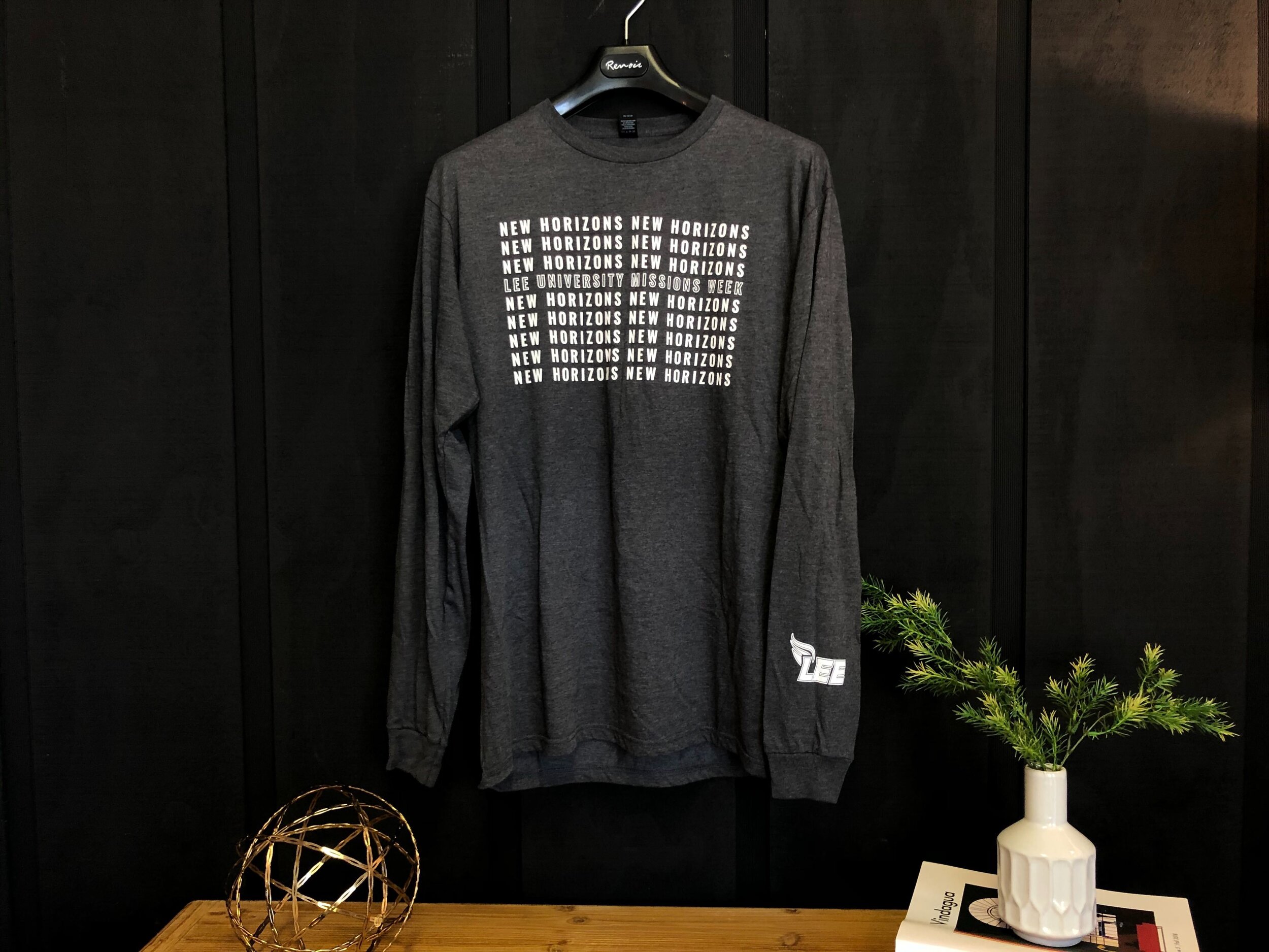 Missions Week shirts are being sold in the Campus Ministries office for $15. Photo by Hannah Buczek.