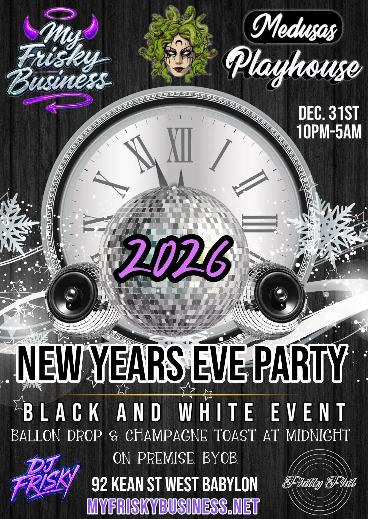 A Black and White Gala New Years Eve Party