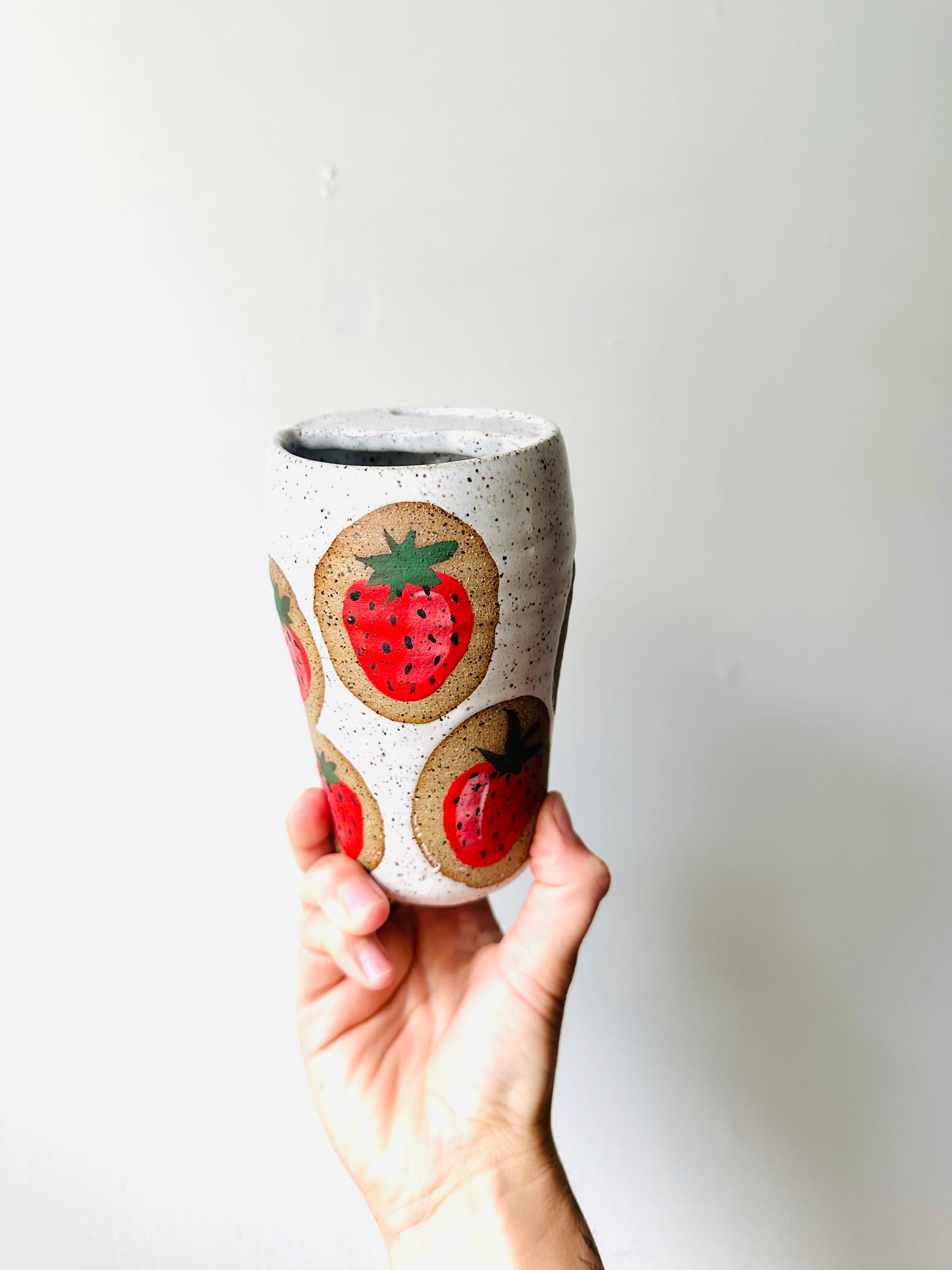 Back-View-Handmade-Strawberry-Patterned-Thumbprint-Travel-Coffee-Tumbler.jpg