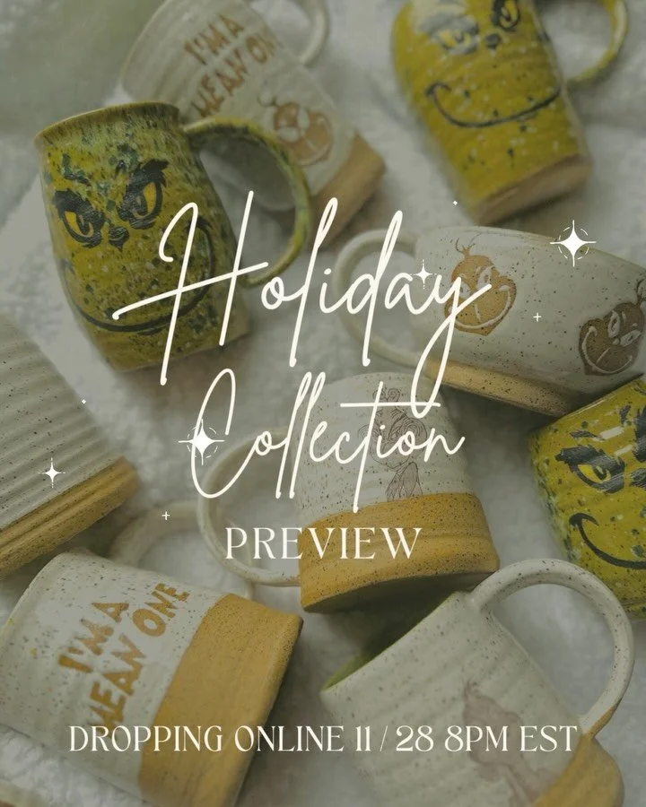 ✨ PREVIEW PART 3 ✨ 

✨ The Holiday Collection drops online TONIGHT 11/28 at 8pm est ✨ 

I will not be restocking this collection online or creating this again this year. Set your reminders or be late and be sad!