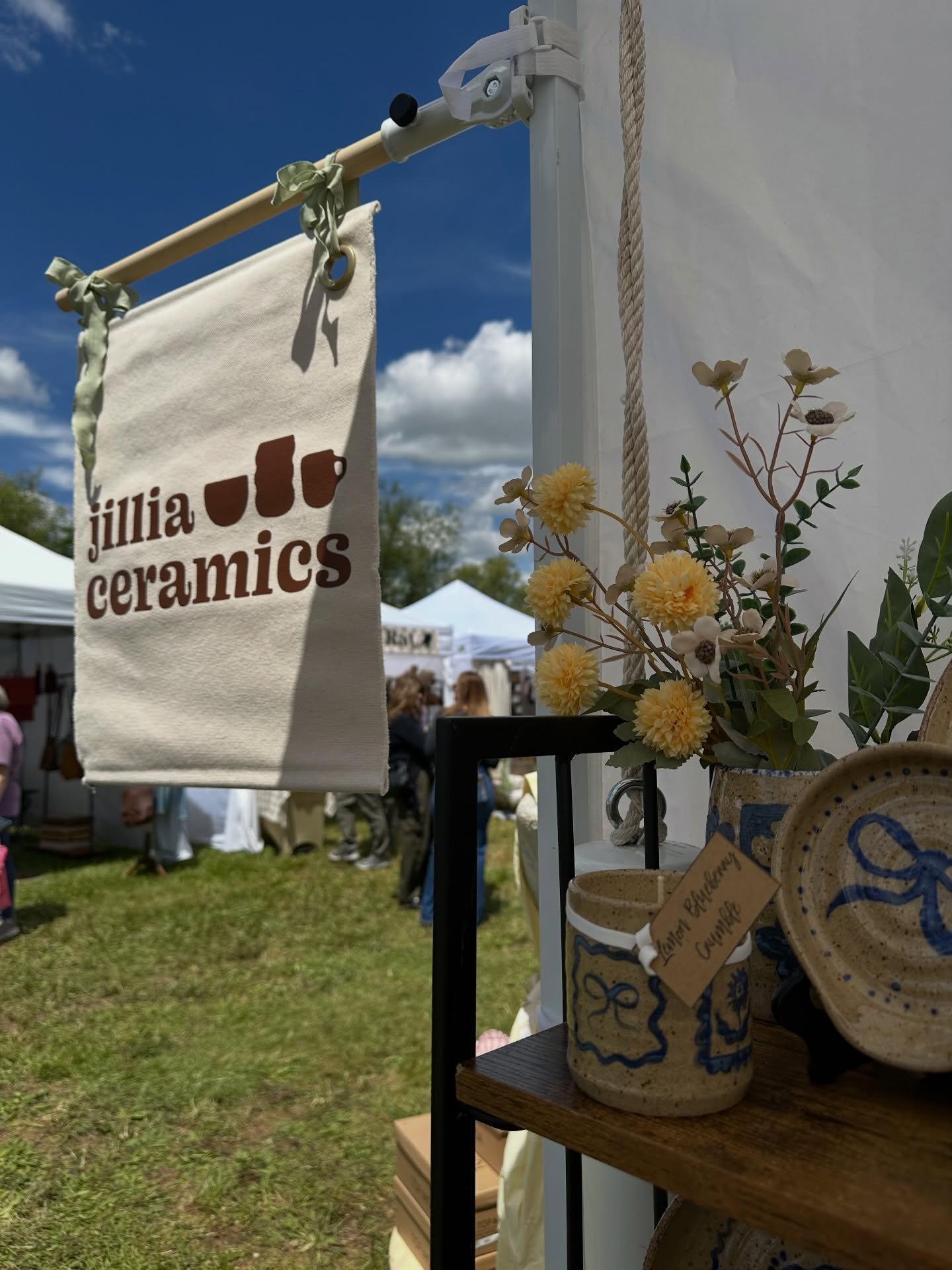 ☀️ ✨ GRAY APPLE SPRING MARKET DAY 2 ✨ ☀️ 

Wow what a perfect beautiful weekend!

My booth is restocked and I will be here 8-5p today! It&rsquo;s your last chance to shop my pieces in person! 💕

@grayapplemarket