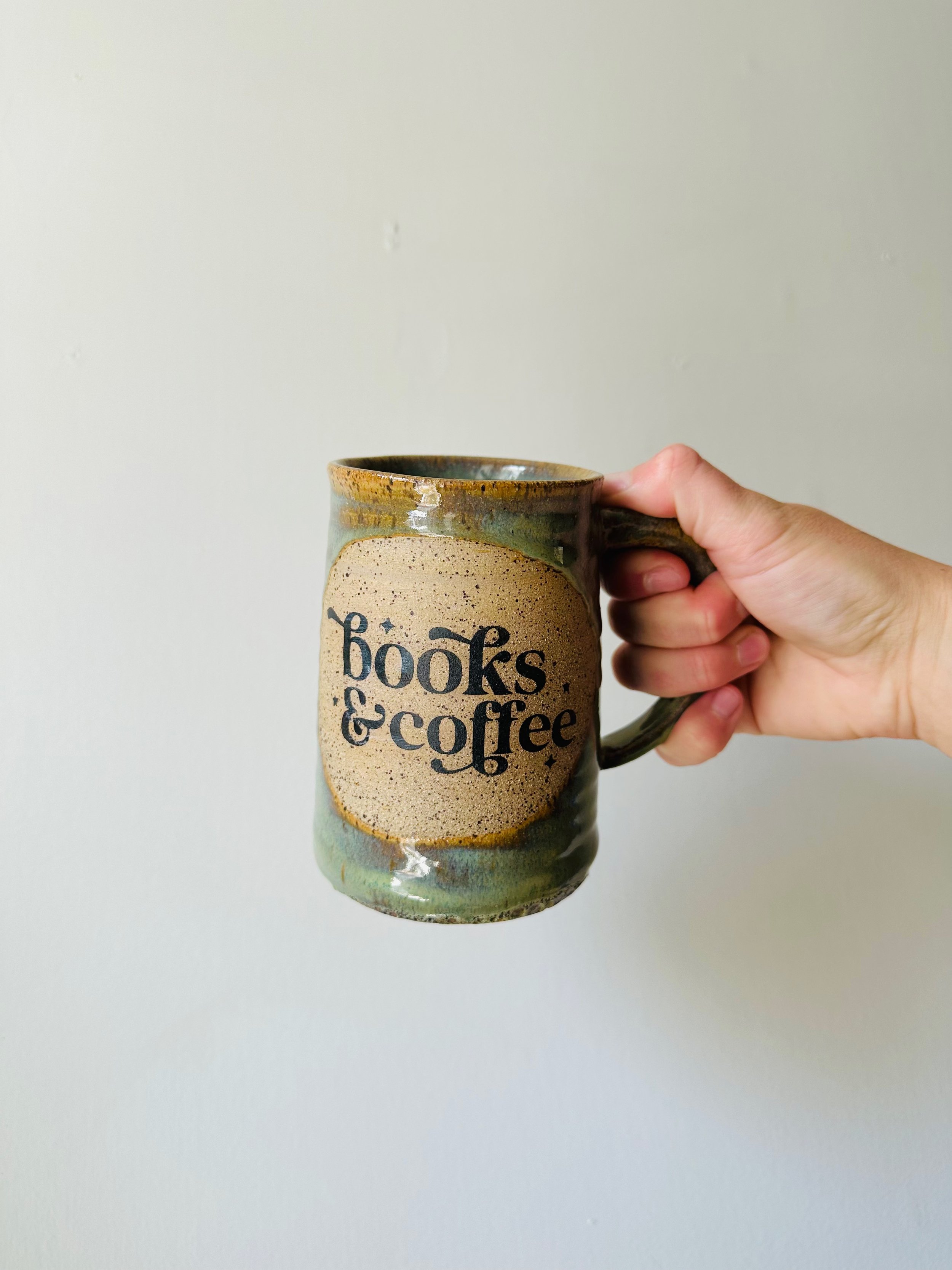 Books & Coffee Mug