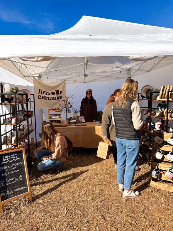 Jillia Working Jillia Ceramics Booth
