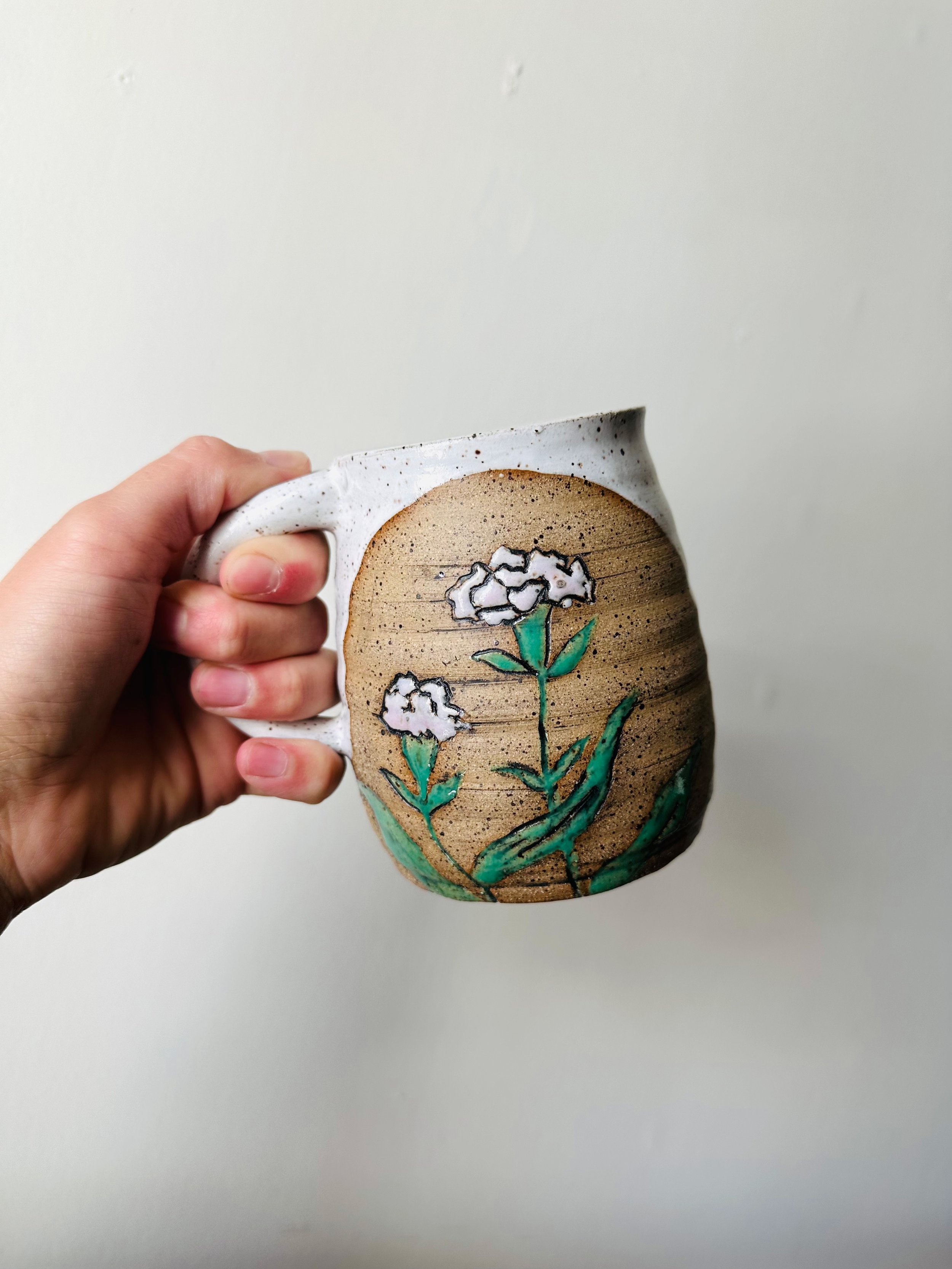 January Birth Flower Mug