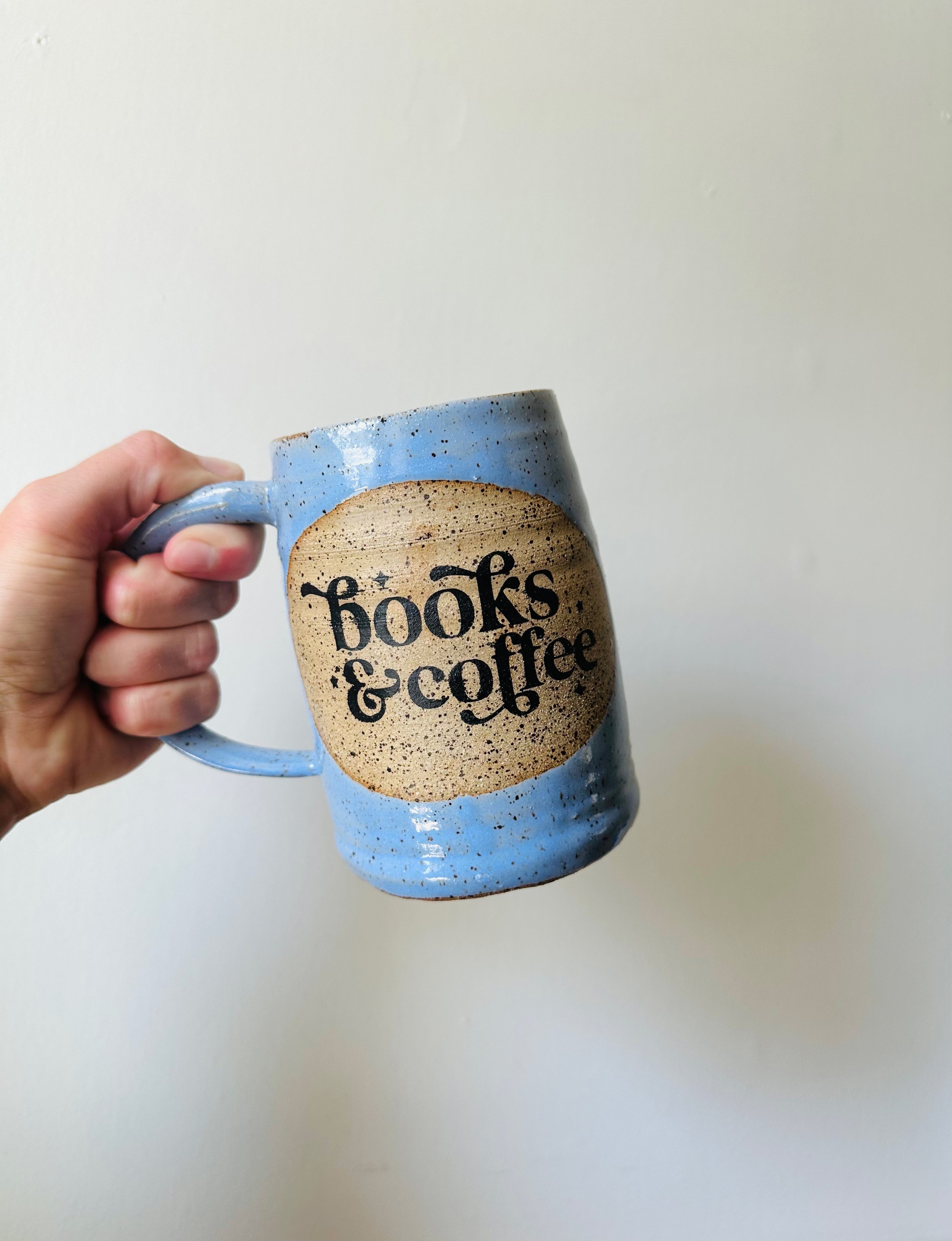 Books & Coffee Mug