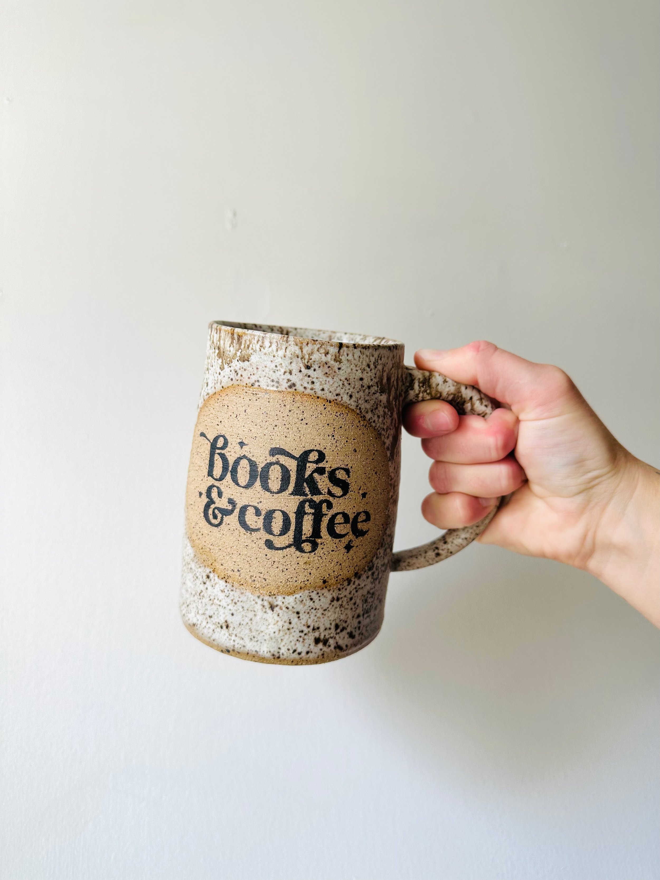 XL Books & Coffee Mug