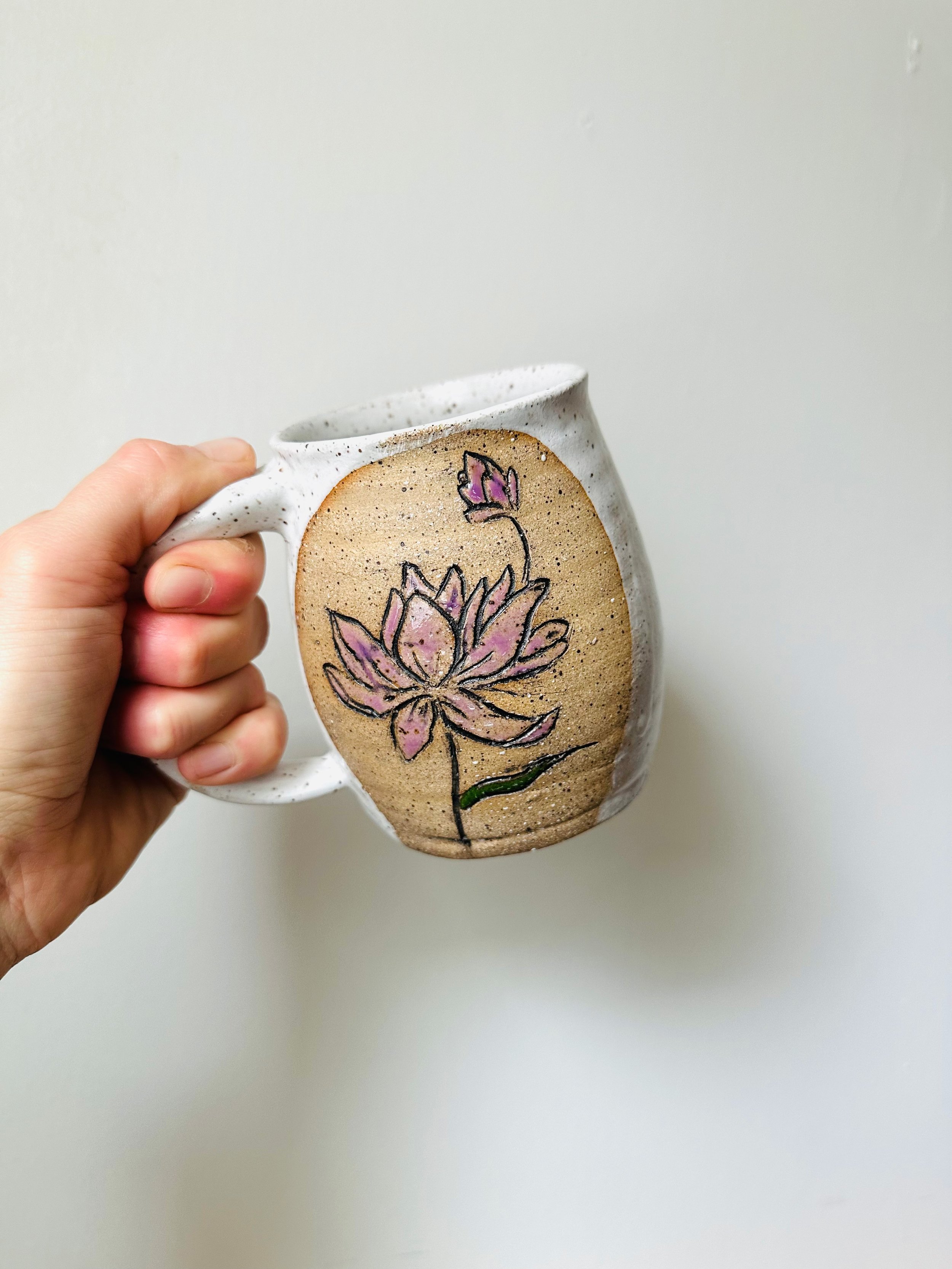 July Birth Flower Mug