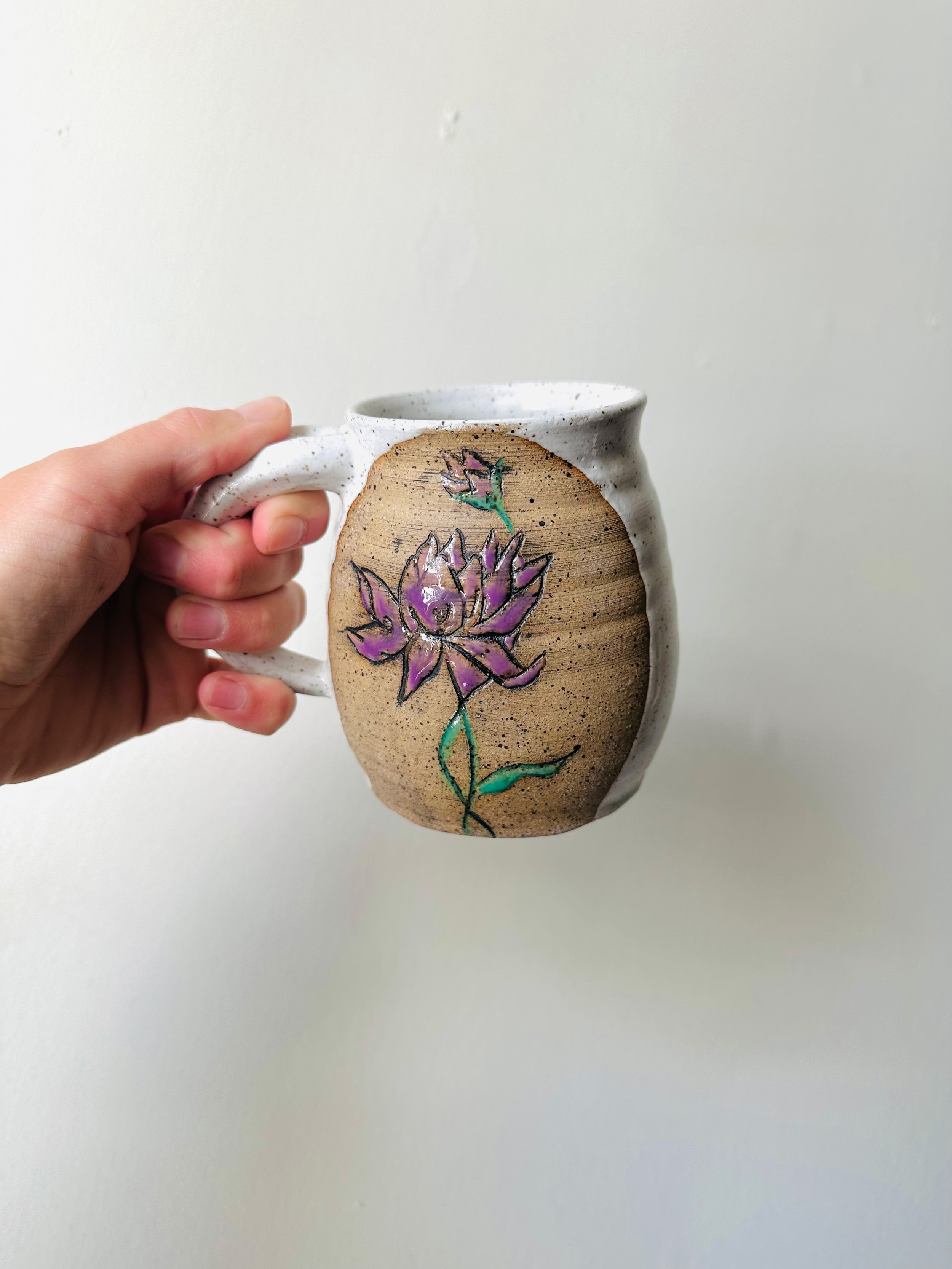 July Birth Flower Mug