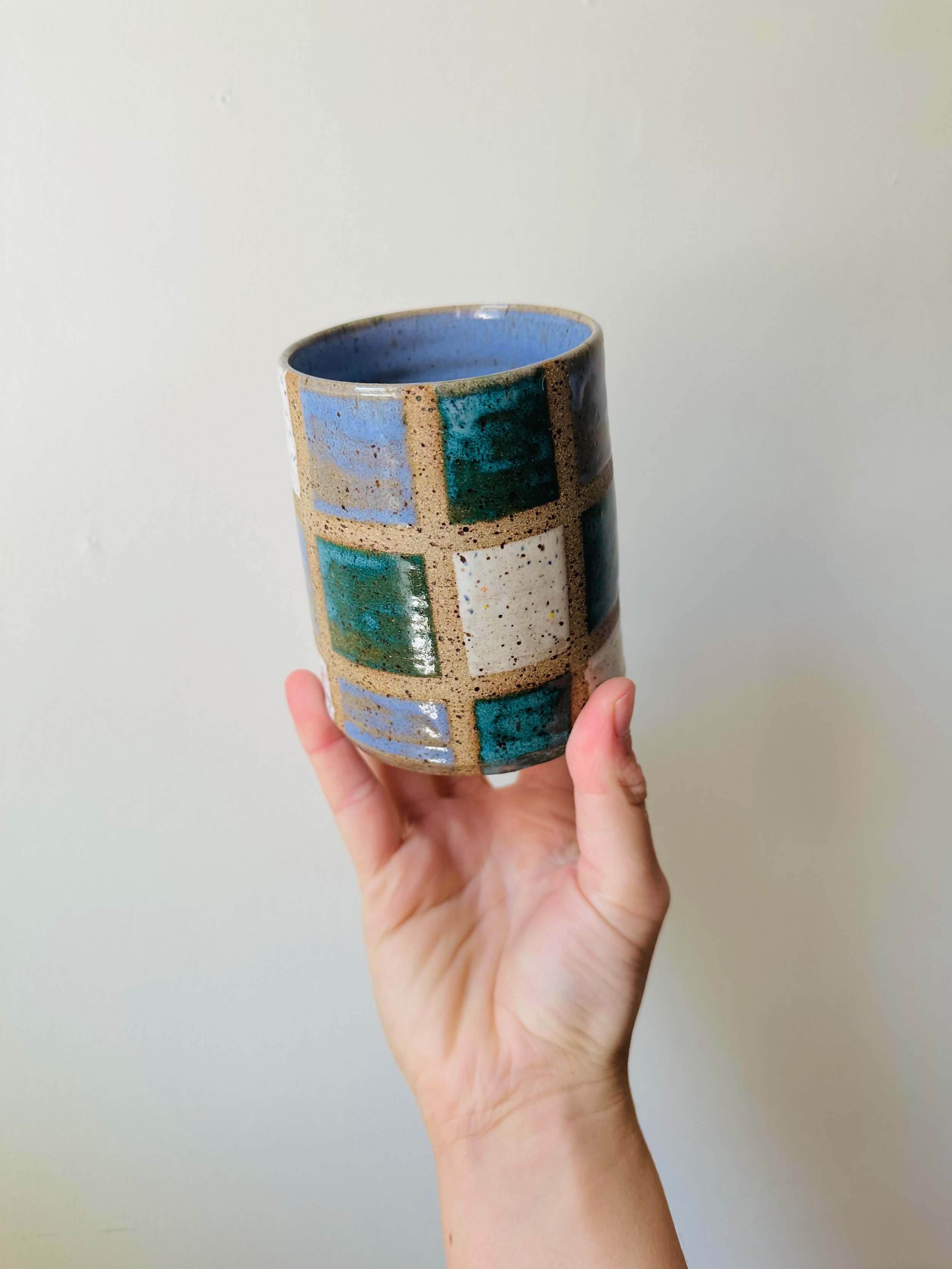 Back-View-two-of-Multicolor-Checkered-Tumbler-Ceramic-Handmade.jpg