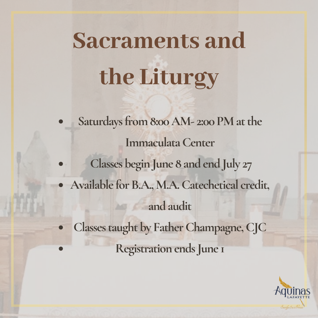 Current Courses — Aquinas Lafayette