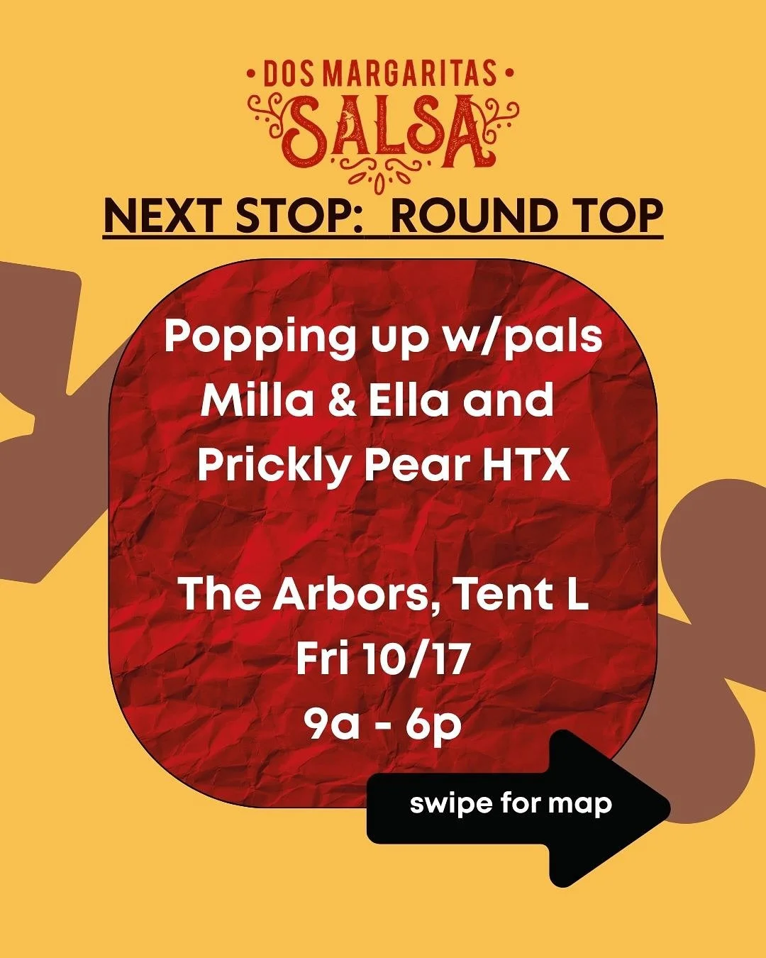 It&rsquo;s Round Top week, and we&rsquo;re bringing the spice to the most ranch-fabulous shopping scene in Texas &mdash; twice.
🛍️ Friday 10/17 | 9A&ndash;6P ✨ Pop-up at The Arbors (Tent L) with our fabulous friends at Milla &amp; Ella and Prickly P