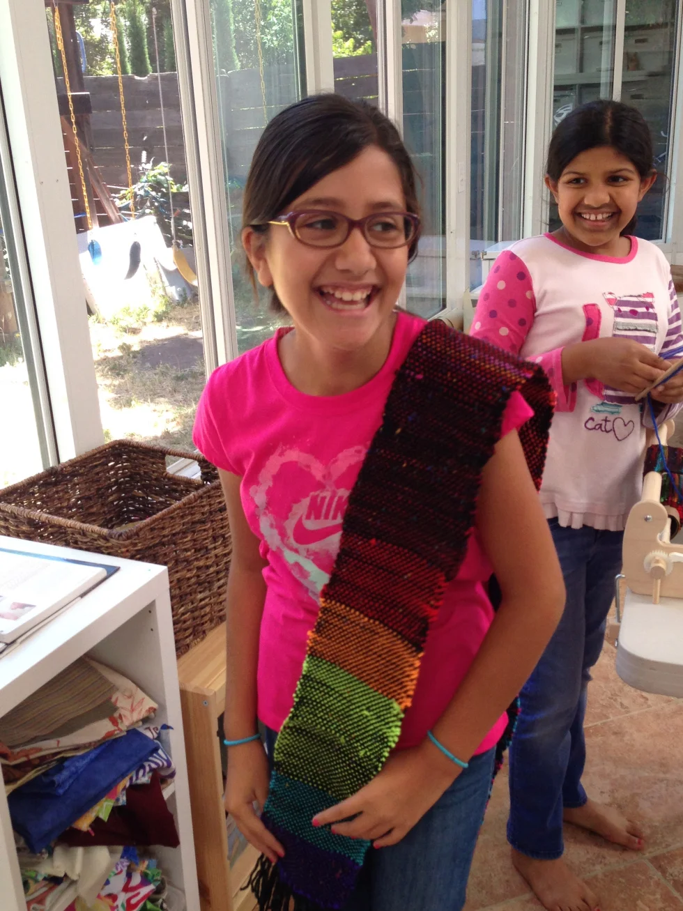 5th grader Beautiful scarf finish