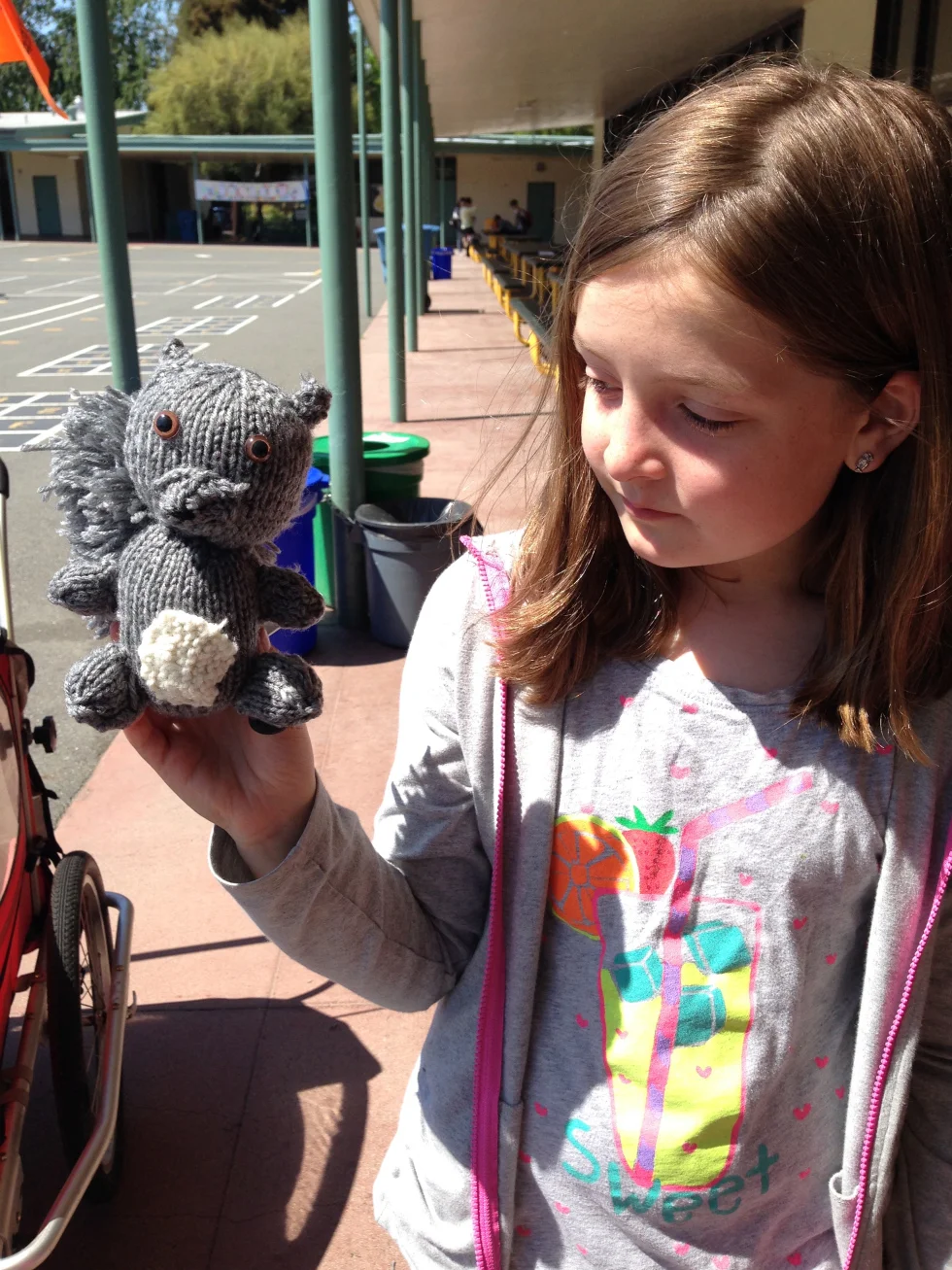 4th grader with her squirrel!