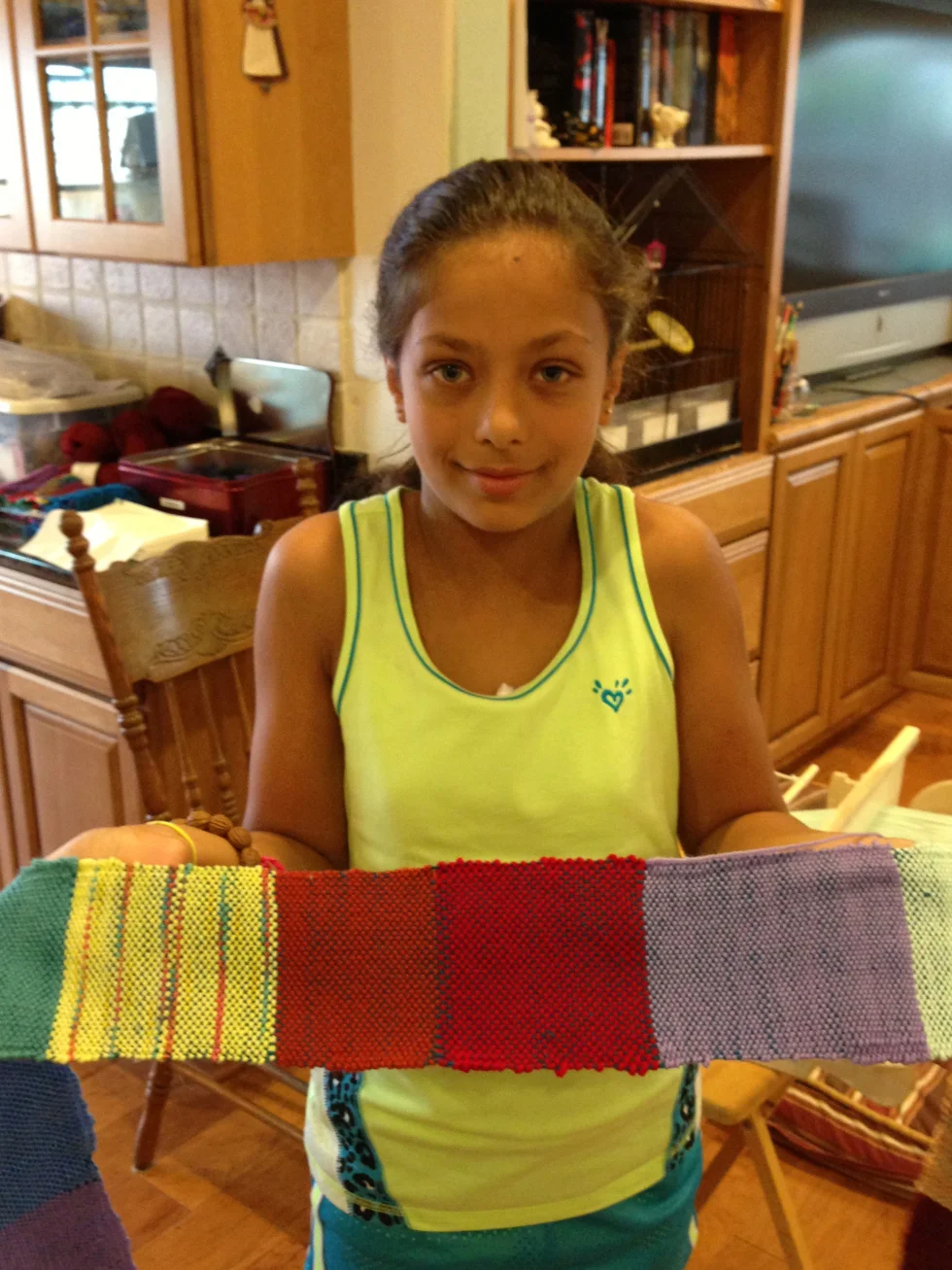 5th grade woven scarf