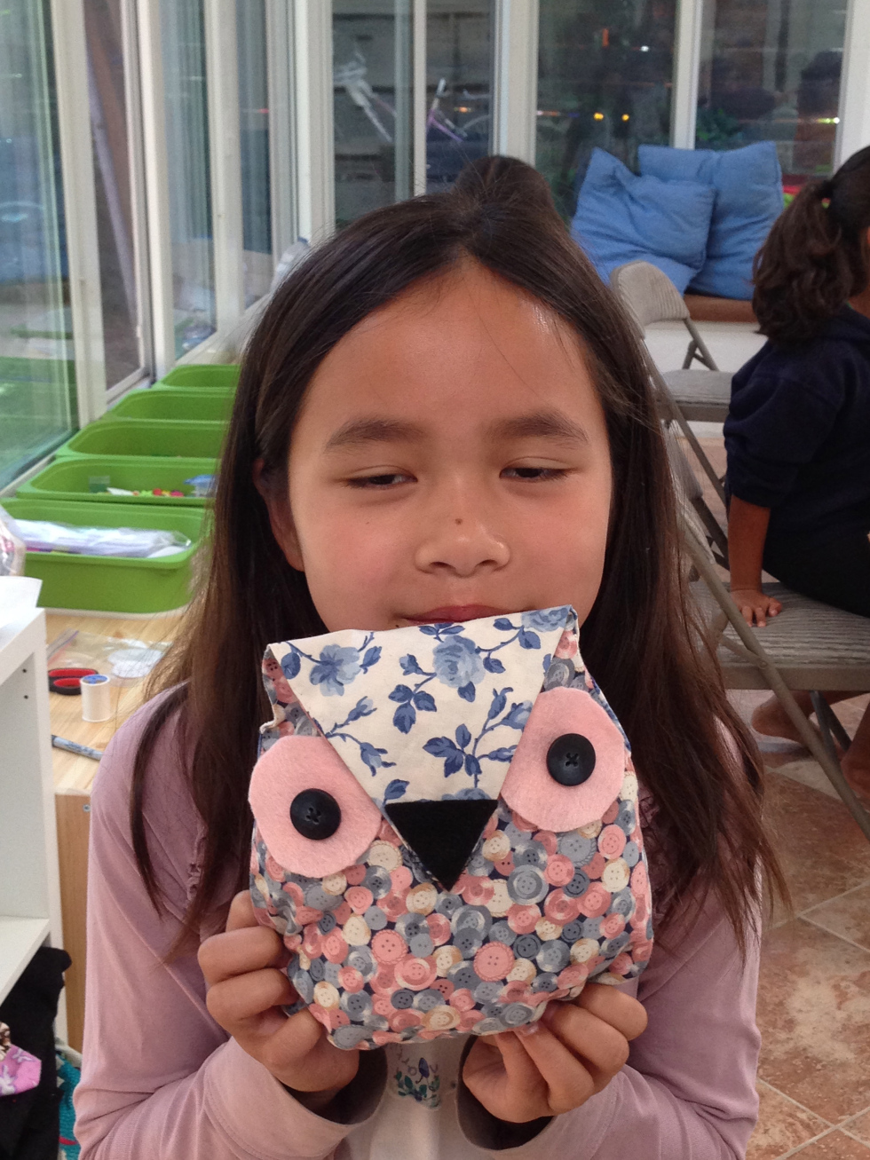  4th grader owl pillow. 