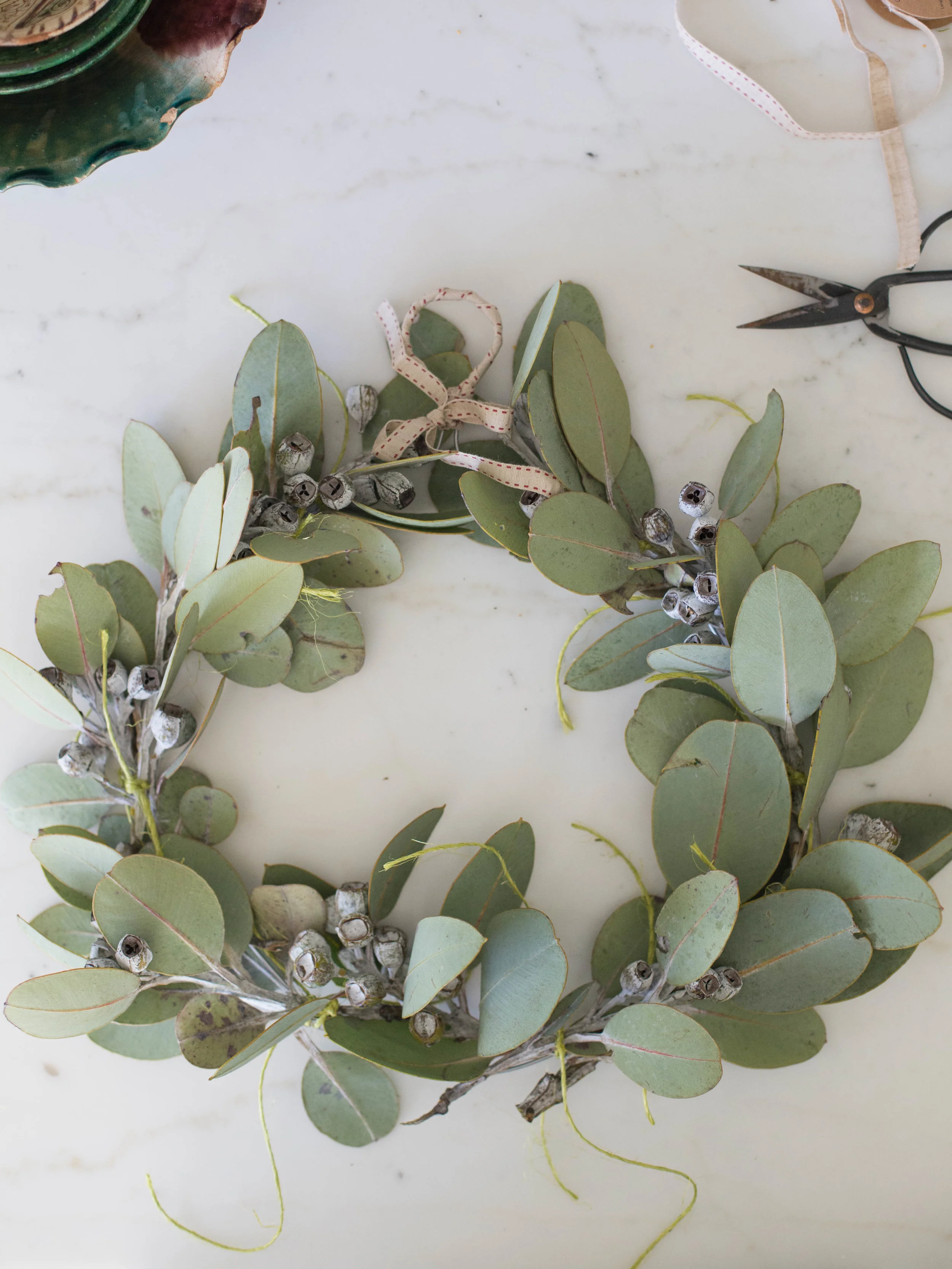 DIY Coat Hanger and Feather Wreaths