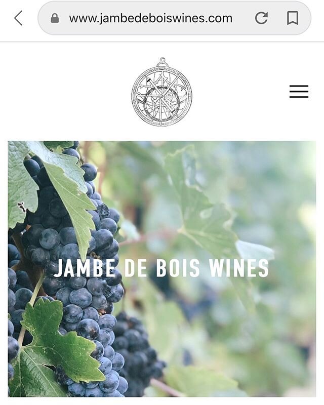 Hi Friends!! I&rsquo;m so excited to share that Jambe de Bois Wines website is now live!!! Check it out at jambedeboiswines.com and maybe buy some vino. Also feel free to follow us @jambedeboiswine to see what we&rsquo;re up to. Shout out to @megan_m