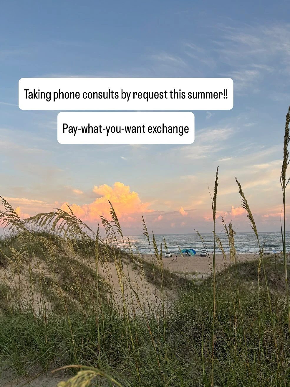 Taking by-request phone consults

Payment is pay-what-you-want exchange

No evaluation, no insurance, no commitment needed

#easybreezybeautifulsummer

Speech therapy specializing in early intervention for 11 years:

Focused on language, articulation