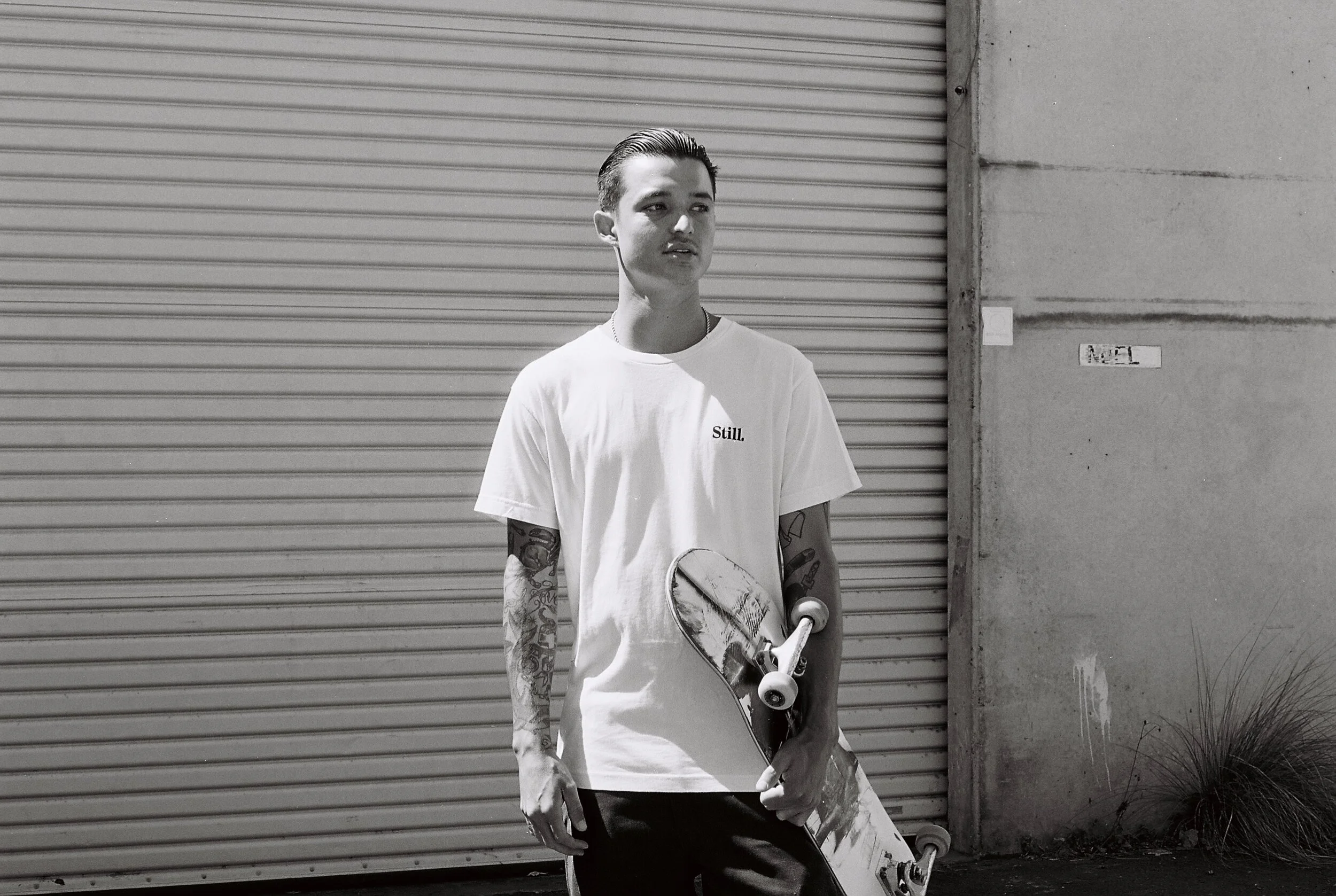 Still Skateboards Signature Tee Lifestyle