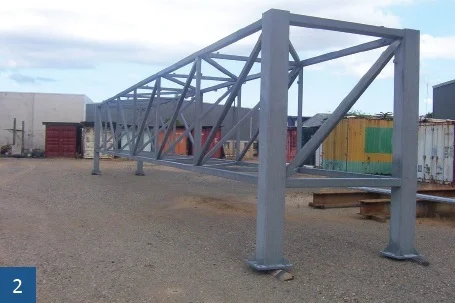 The ZINGA was applied at the contractors yard and transported direct to site.