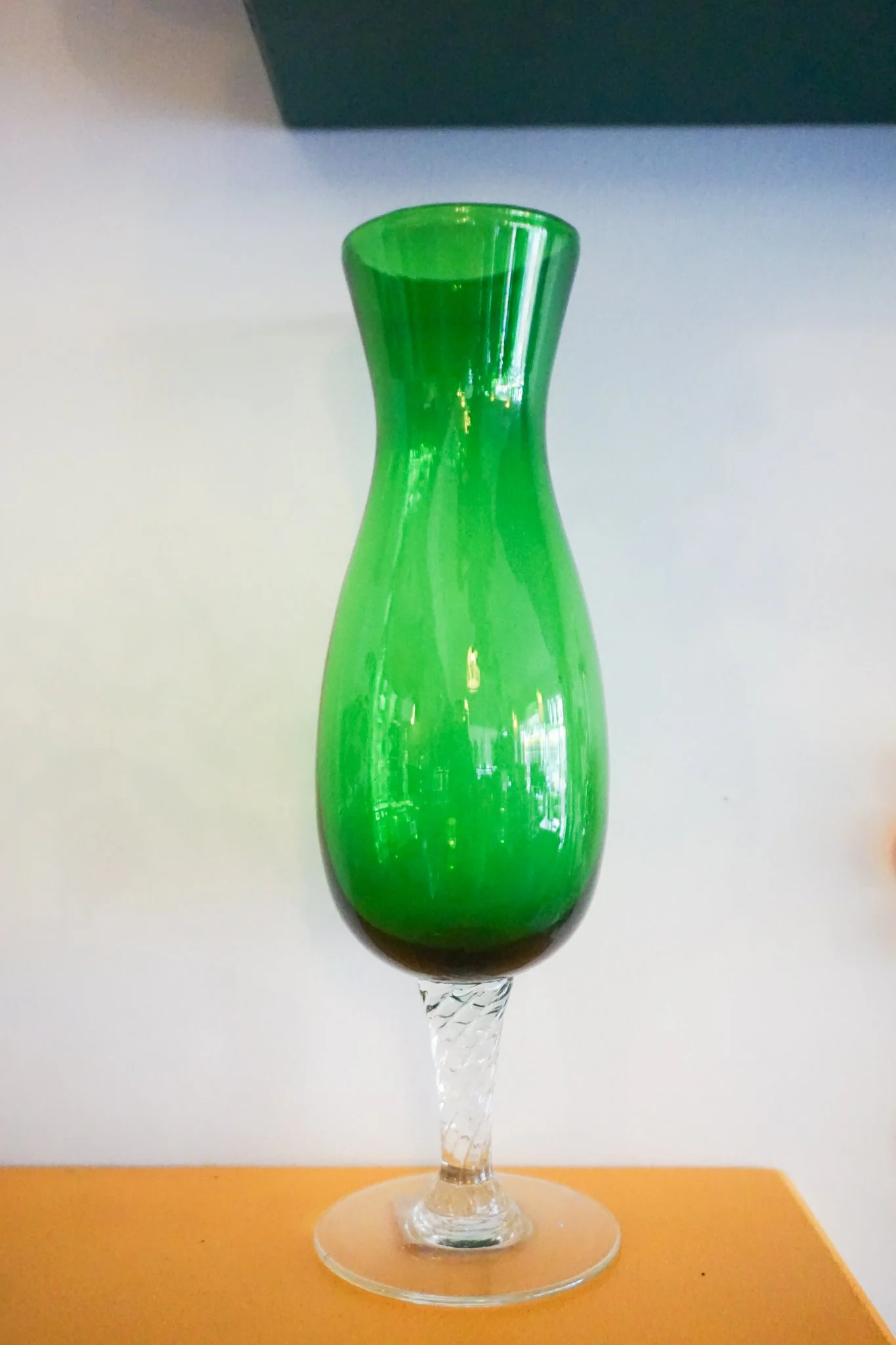 Vintage Green Bud Vase