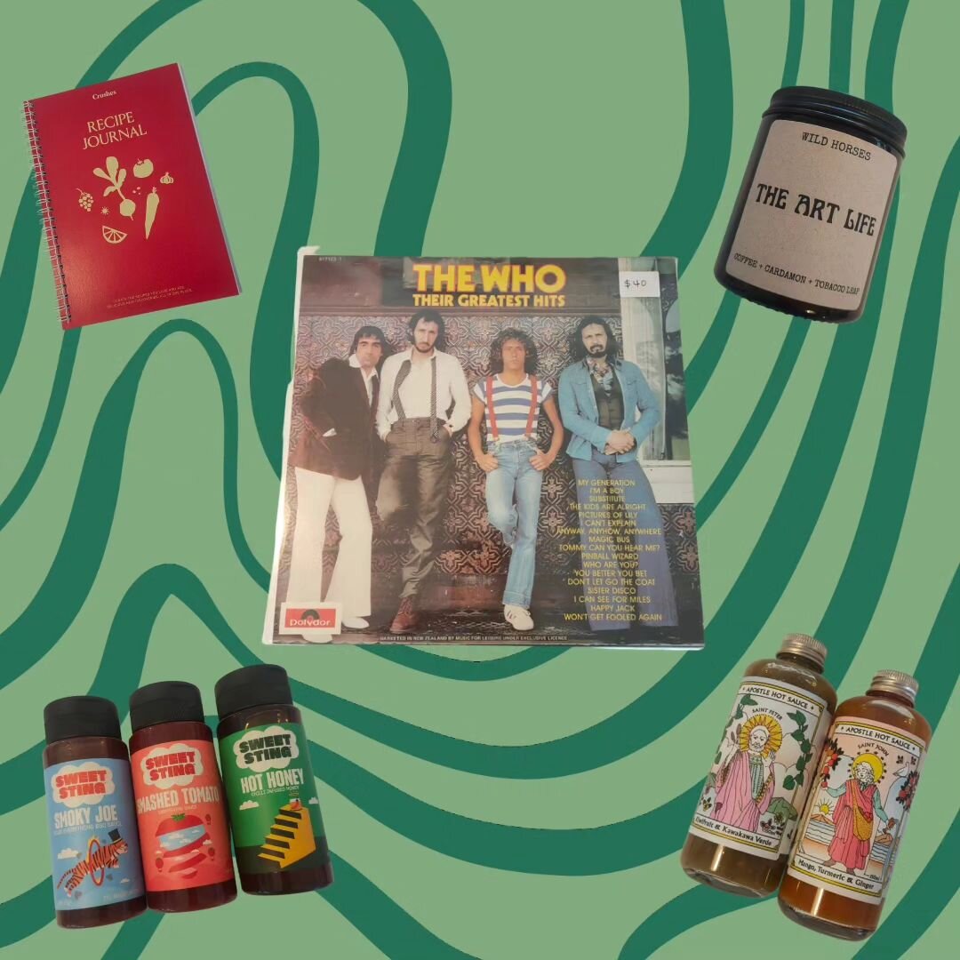 Need some big dawg father's day inspo? We gotcha! Sooo many ultimate vintage records in-store, tassssty hot sauces, recipe journals for those little cheffy lalas and a mint range of candles perfect for the dudez ~ like dis one ~ coffee, cardamom &amp