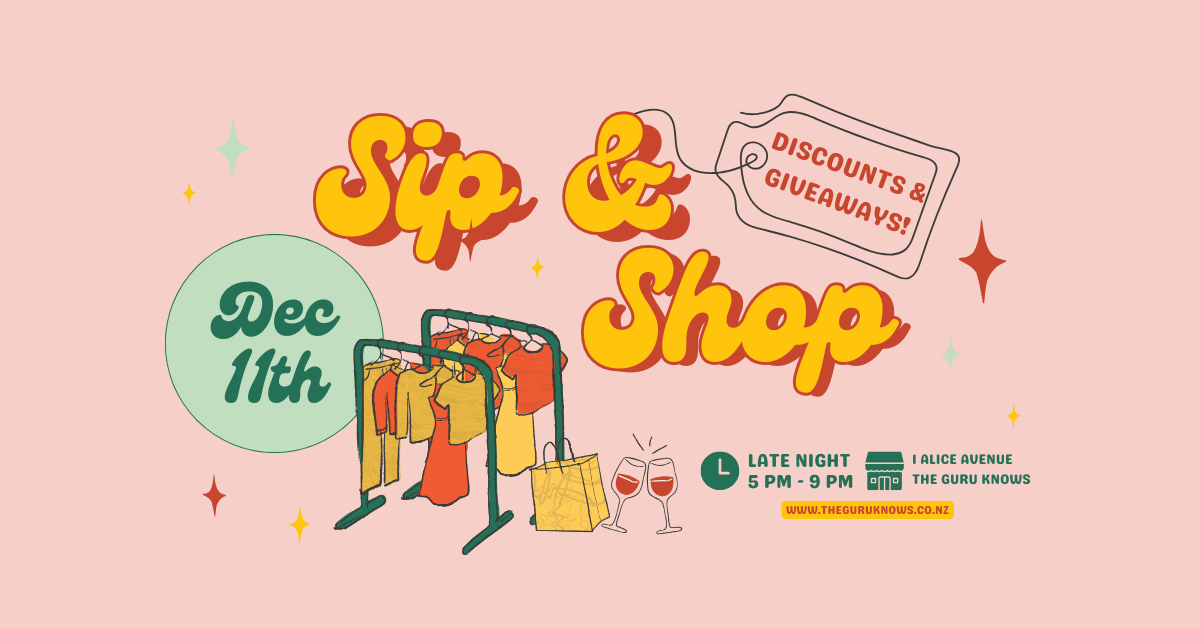 The Guru Knows - Sip and Shop!